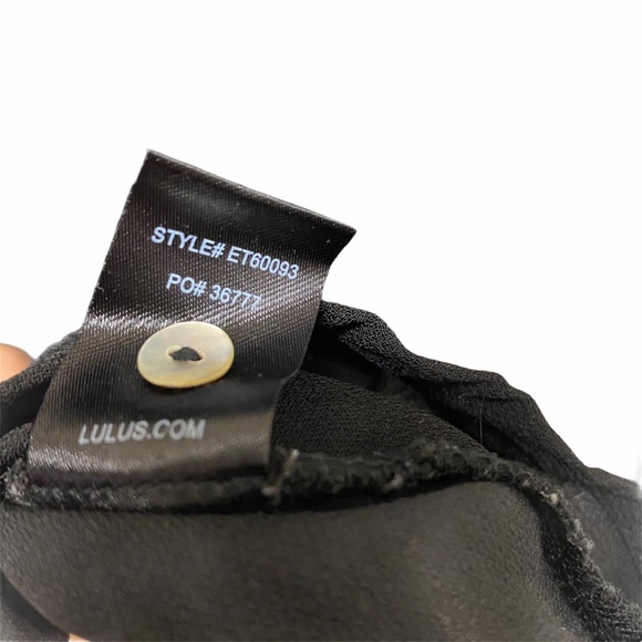 Lulus Picture This Black Long Sleeve Lace Top Sz M - Picture 9 of 12